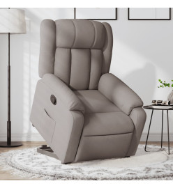 Fauteuil inclinable taupe tissu