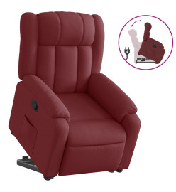 Fauteuil inclinable rouge bordeaux tissu