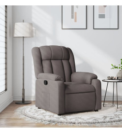 Fauteuil inclinable Taupe Tissu