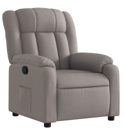 Fauteuil inclinable Taupe Tissu