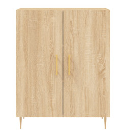 Buffet haut Chêne sonoma 69,5x34x180 cm Bois d'ingénierie