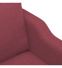 Canapé à 2 places Rouge bordeaux 120 cm Tissu