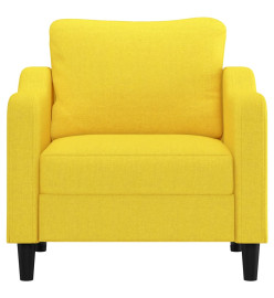 Fauteuil Jaune clair 60 cm Tissu