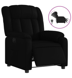 Fauteuil inclinable électrique Noir Similicuir