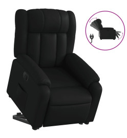 Fauteuil inclinable électrique noir similicuir