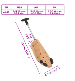 Tendeurs de chaussures EU 40-43 bois massif de hêtre