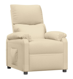 Fauteuil inclinable Crème Tissu