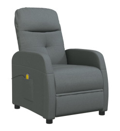 Fauteuil de massage Gris foncé Tissu