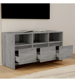 Meuble TV Sonoma gris 102x37,5x52,5 cm Aggloméré