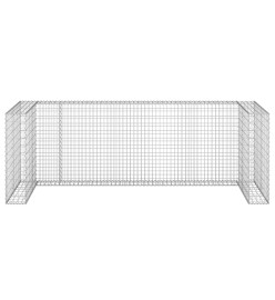 Mur en gabion pour poubelles Acier galvanisé 325x100x110 cm