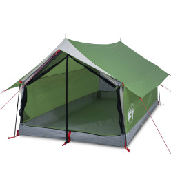 Tente de camping 2 personnes vert 193x122x96 cm taffetas 185T