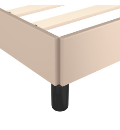 Cadre de lit avec tête de lit Cappuccino 120x200 cm Similicuir