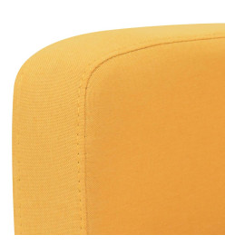 Ensemble de canapés 2 pcs Tissu Jaune