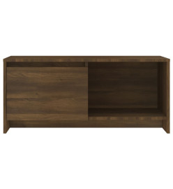 Meuble TV Chêne marron 90x35x40 cm Aggloméré