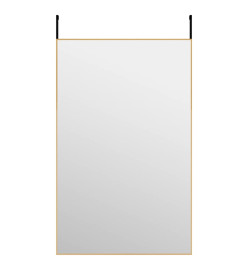 Miroir de porte Doré 50x80 cm Verre et aluminium