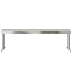 Étagère de table de travail 110x30x35 cm inox