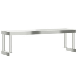 Étagère de table de travail 110x30x35 cm inox