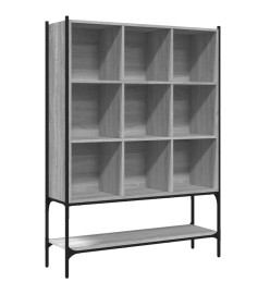 Bibliothèque sonoma gris 102x30x141,5 cm bois d'ingénierie