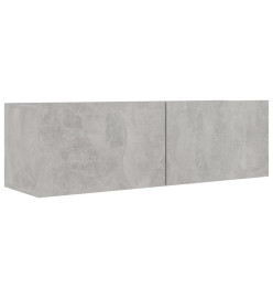 Ensemble de meuble TV 7 pcs Gris béton Aggloméré