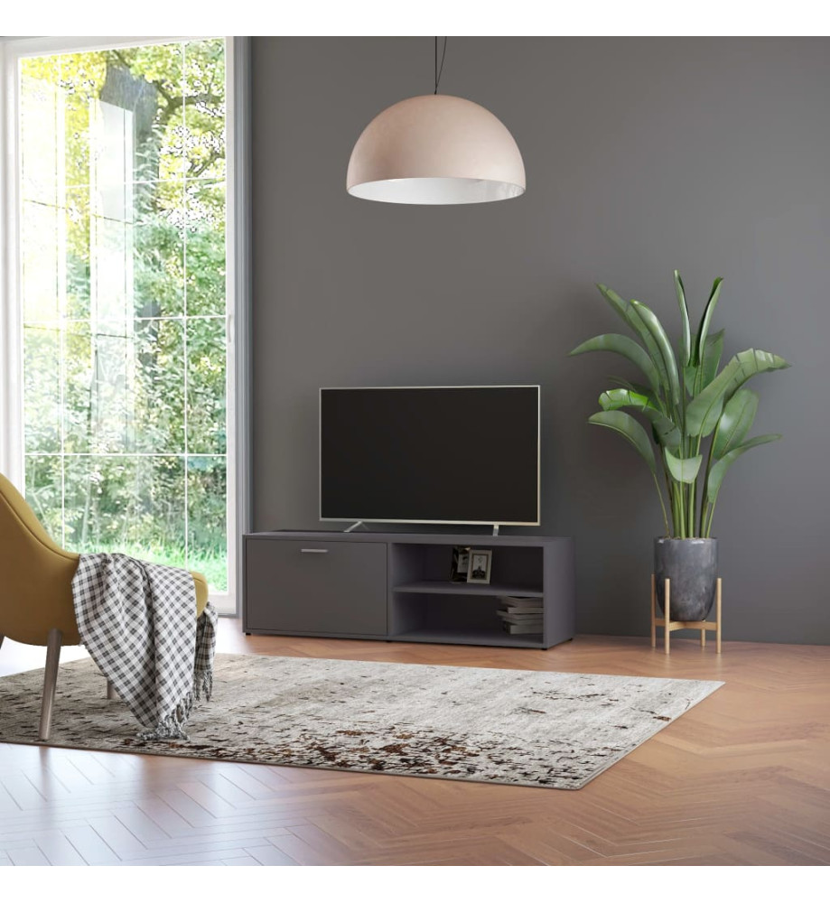 Meuble TV Gris 120x34x37 cm Aggloméré