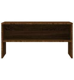 Meuble TV chêne marron 80x40x40 cm bois d'ingénierie