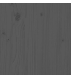 Cadre de lit Bois de pin massif 140x200 cm Gris