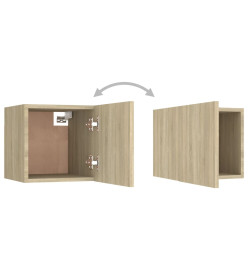 Meubles TV muraux 4 pcs Chêne sonoma 30,5x30x30 cm