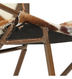 Chaise Losange Marron Cuir véritable