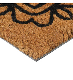 Tapis de porte naturel 40x60 cm fibre de coco touffeté