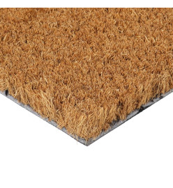 Tapis de porte naturel 45x75 cm fibre de coco touffeté