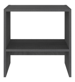 Tables de chevet 2 pcs Gris 40x30,5x40 cm Bois de pin massif