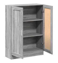 Bibliothèque sonoma gris 82,5x30,5x115 cm bois d'ingénierie