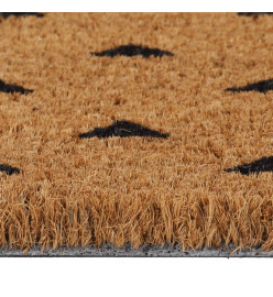 Tapis de porte naturel 40x60 cm fibre de coco touffeté