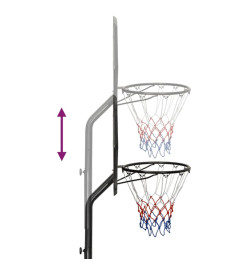 Support de basket-ball Noir 282-352 cm Polyéthylène