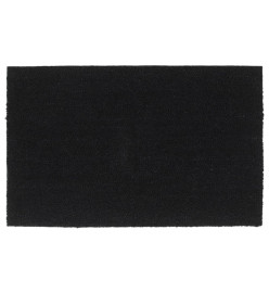 Tapis de porte noir 50x80 cm fibre de coco touffeté