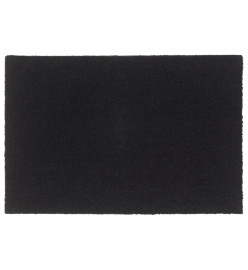 Tapis de porte noir 60x90 cm fibre de coco touffeté