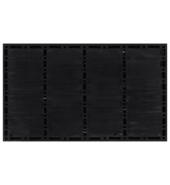 Paillasson rectangulaire 45x75 cm caoutchouc et fibre de coco