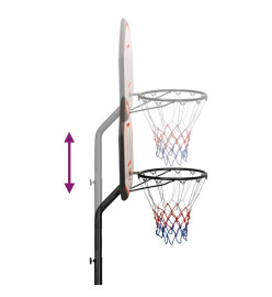 Support de basket-ball Noir 237-307 cm Polyéthylène