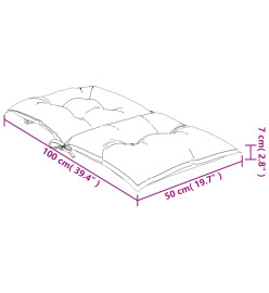 Coussins de chaise à dossier bas lot de 4 modèle de feuille