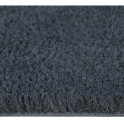 Tapis de porte gris foncé 40x60 cm fibre de coco touffeté