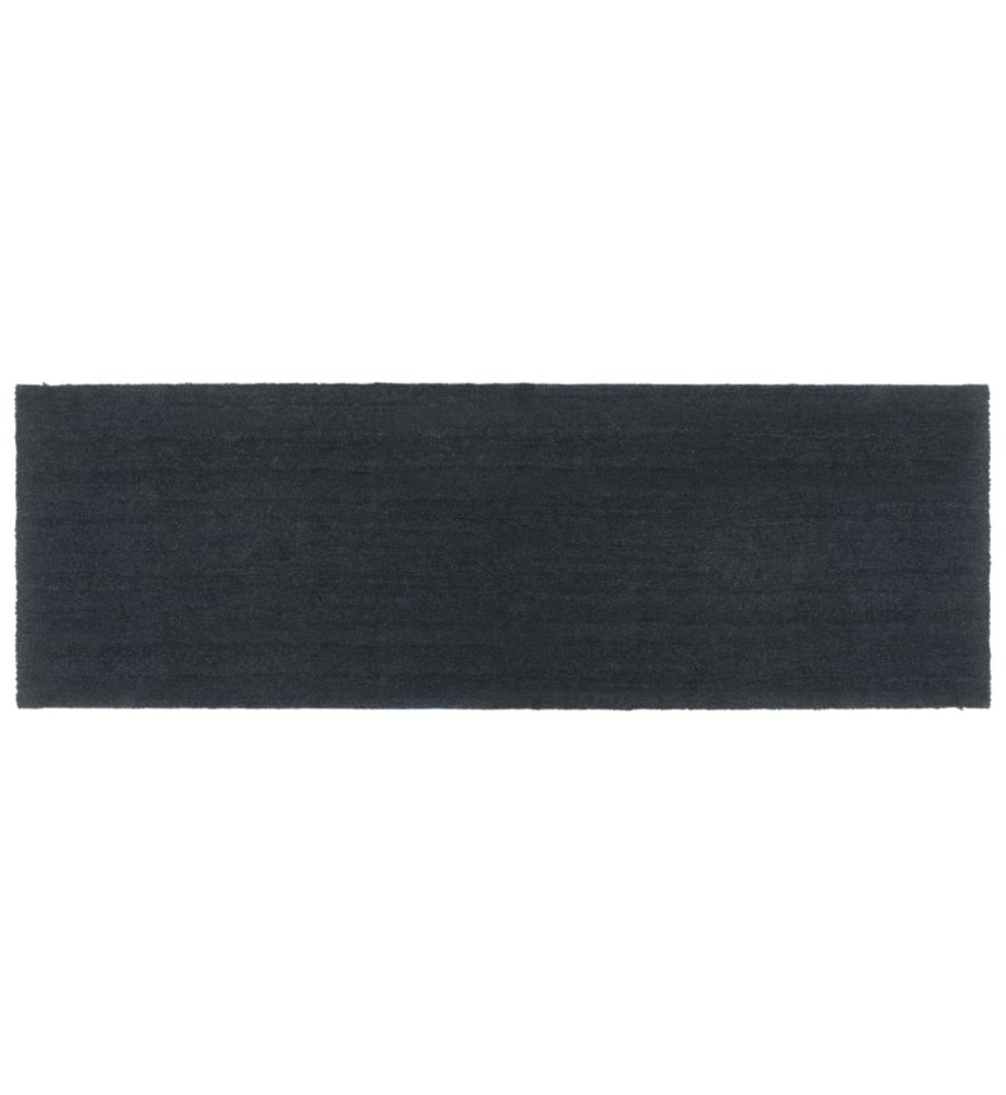 Tapis de porte gris foncé 100x300 cm fibre de coco touffeté