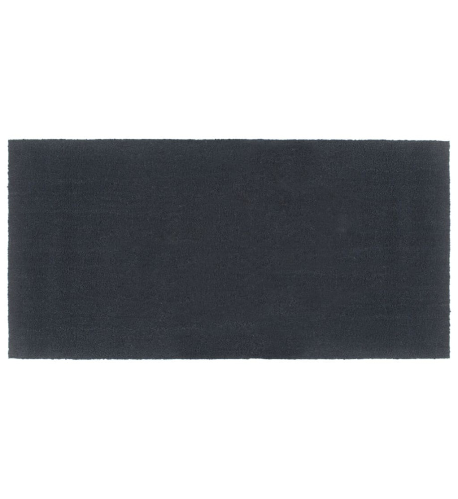 Tapis de porte gris foncé 100x200 cm fibre de coco touffeté