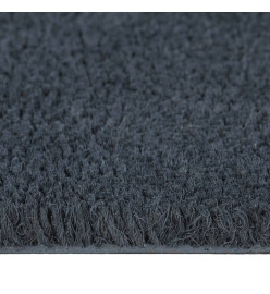 Tapis de porte gris foncé 100x200 cm fibre de coco touffeté