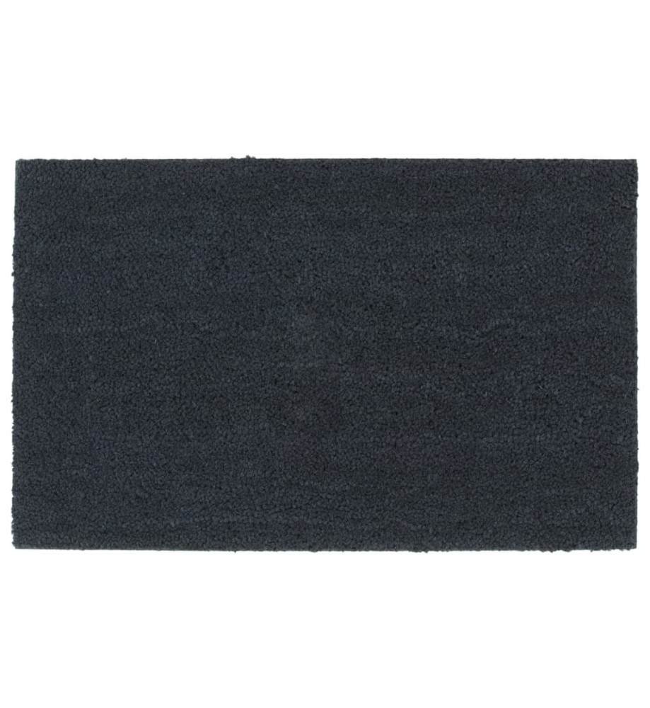 Tapis de porte gris foncé 50x80 cm fibre de coco touffeté