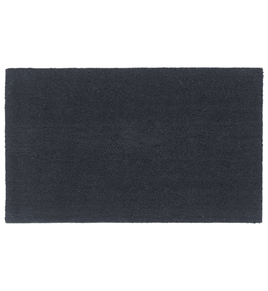 Tapis de porte gris foncé 90x150 cm fibre de coco touffeté