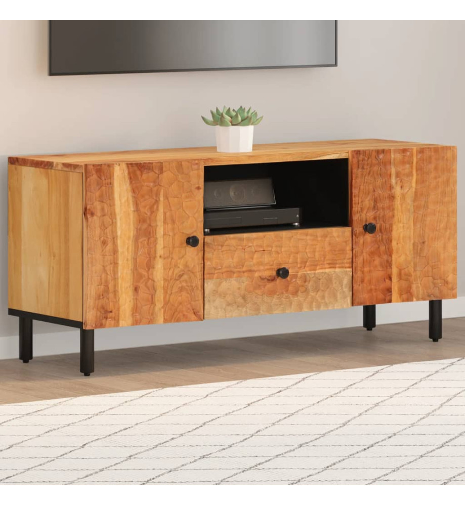 Meuble TV 105x33x46 cm Bois d'acacia massif