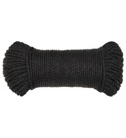 Corde de travail noir 3 mm 50 m polypropylène