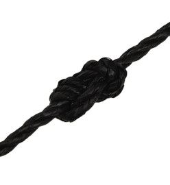 Corde de travail noir 3 mm 50 m polypropylène