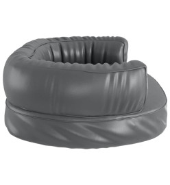 Lit pour chien ergonomique Mousse Gris 60x42 cm Similicuir