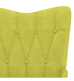 Chaise à bascule Vert Tissu